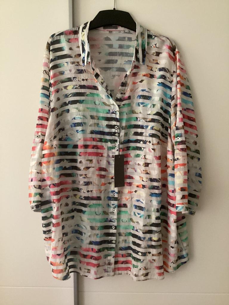 Zomerse blouse,  Erfo, maat 52, met prijskaartje, Erfo, Ophalen of Verzenden, Nieuw, Maat 46/48 (XL) of groter