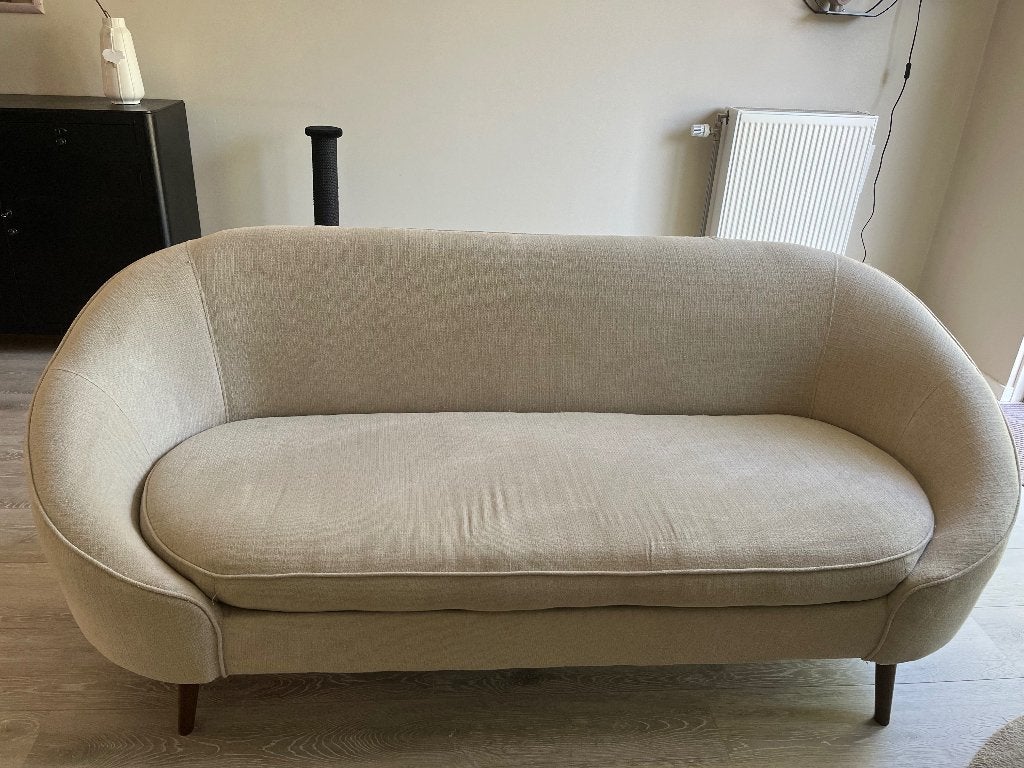Bank, Huis en Inrichting, Banken | Bankstellen, Ophalen, Gebruikt, Tweepersoons, 75 tot 100 cm