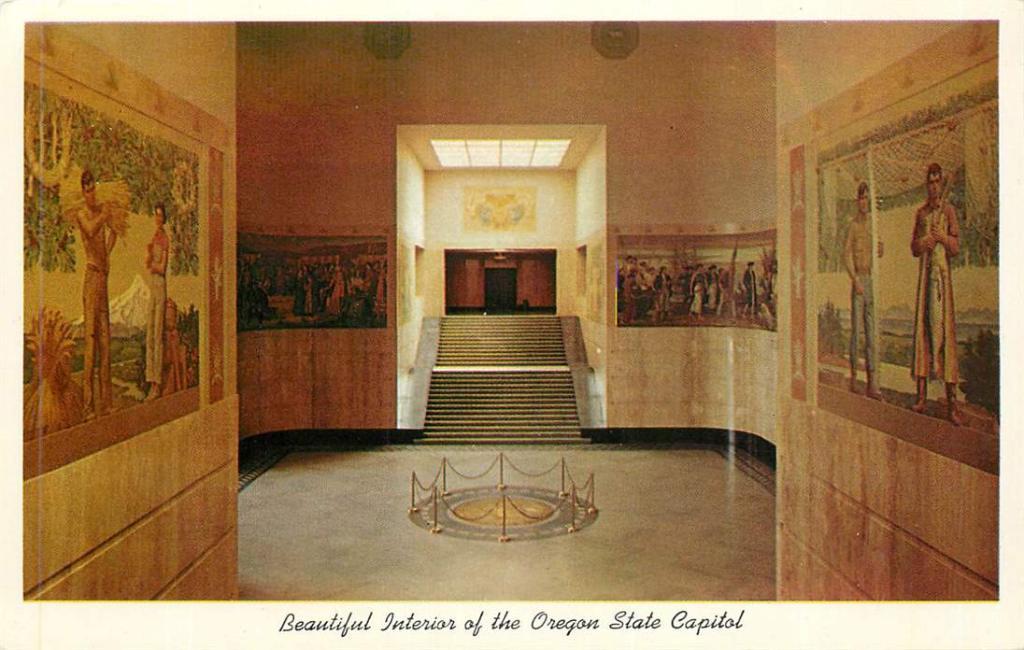 381-301-049 Oregon State Capitol, Verzenden, Voor 1920, Overig Europa