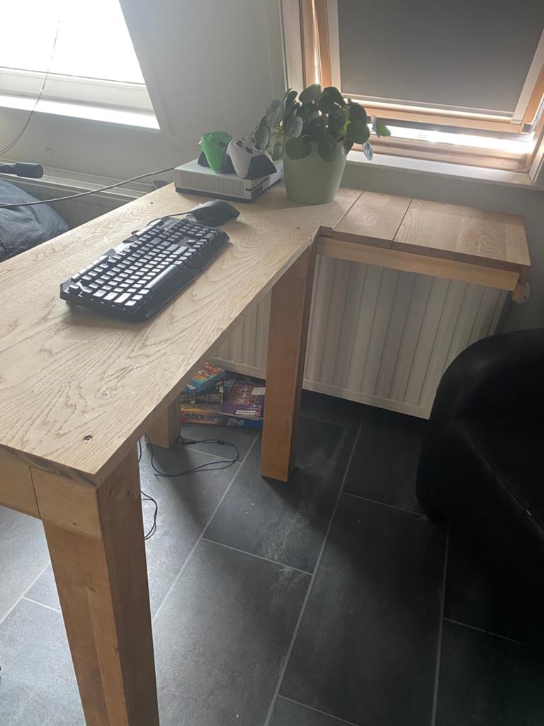 Net hoekbureau, Huis en Inrichting, Ophalen, Gebruikt, Hout, Hoekbureau