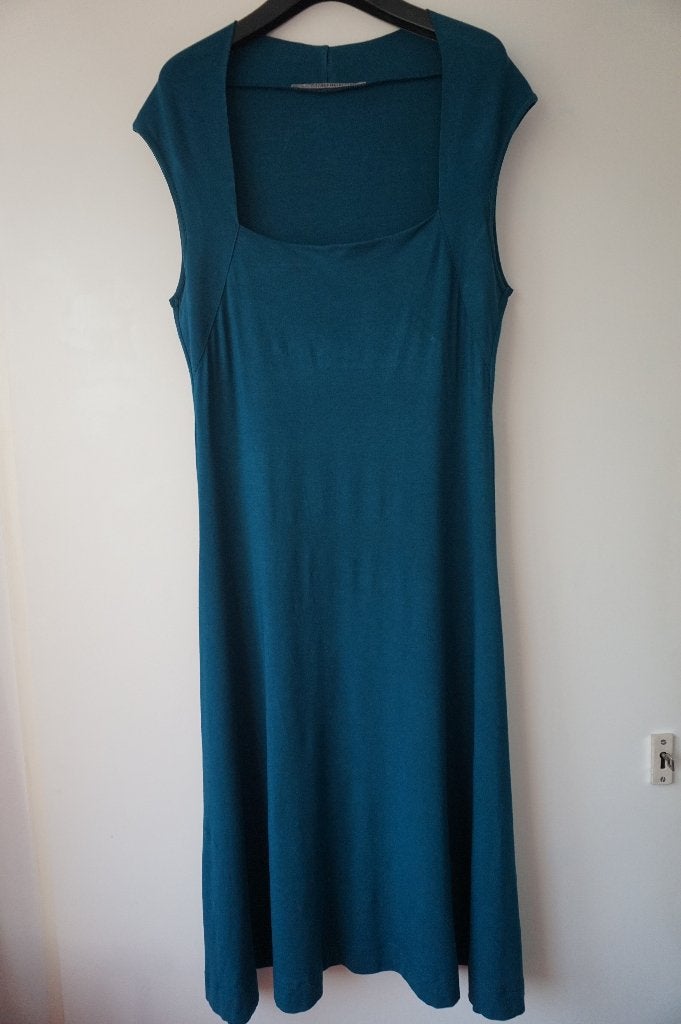 Cora Kemperman jurk petrol blauw maat M - zomerjurk, Maat 38/40 (M), Blauw, Ophalen of Verzenden, Knielengte