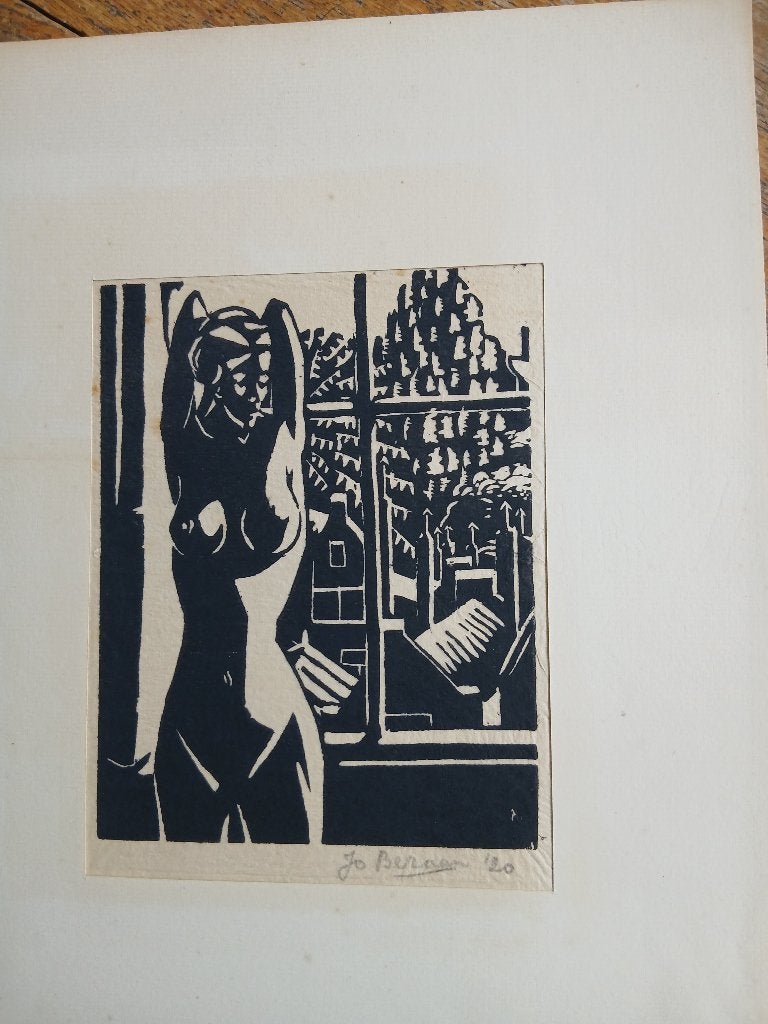 houtsnede, 30 cm, Portret, Ophalen of Verzenden, Houtsnede