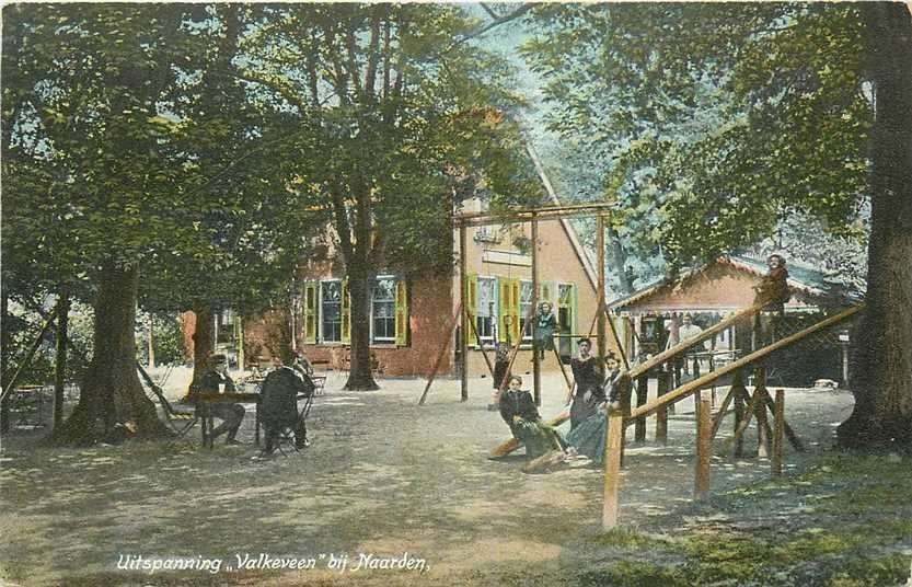 300-185-043 Naarden Uitspanning Valkeveen, Verzenden, Voor 1920, Noord-Holland
