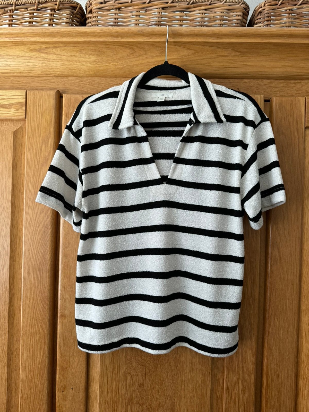 Dames shirt gestreept | maat S, Beige, Ophalen of Verzenden, Zo goed als nieuw, Korte mouw