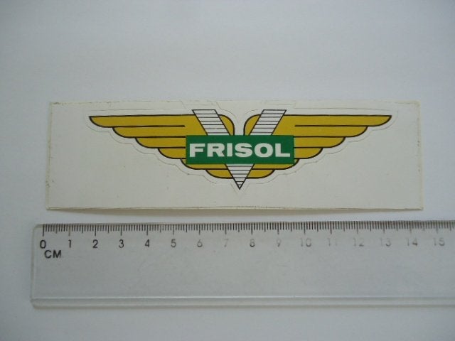 sticker oud FRISOL wielrennen racefiets vintage retro, Verzenden, Zo goed als nieuw, Bedrijf of Vereniging