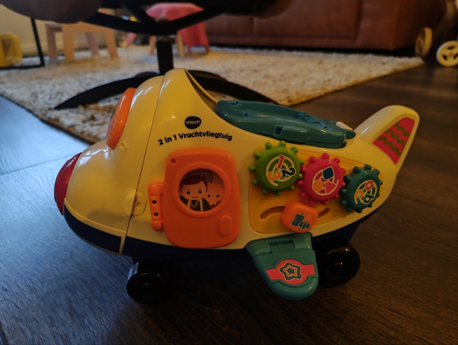VTech 2-in-1 Vrachtvliegtuig - Interactief Speelgoed, Ophalen of Verzenden, Gebruikt, 6 maanden tot 2 jaar