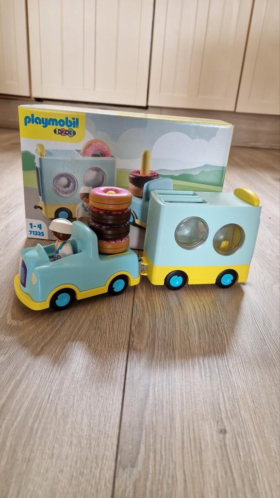Playmobil 1.2.3 Donut Foodtruck - Nieuwstaat, Kinderen en Baby's, Ophalen of Verzenden, Nieuw, Jongen of Meisje