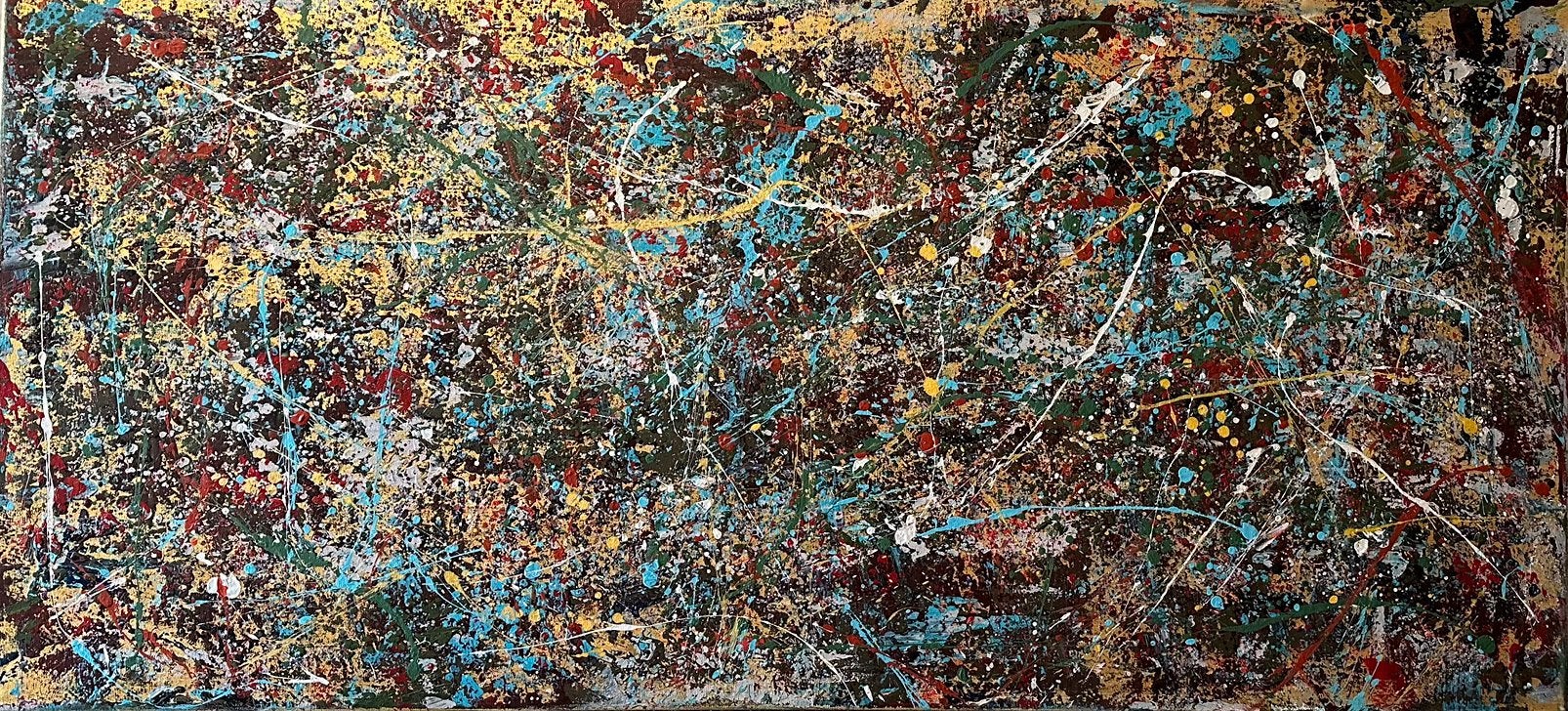 Valera- Kleurrijke abstract- Handgeschilderd- Uniek- XXL, Ophalen of Verzenden