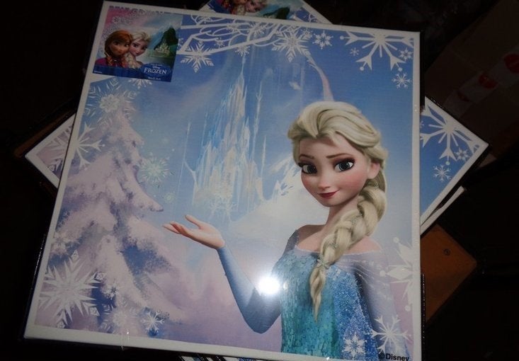 PARTIJ FROZEN CANVAS ELSA 30X30CM, ., Nieuw, Ophalen of Verzenden, .