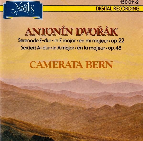 DVORAK Serenade e-dur CD CAMERATA BERN NOVALIS NIEUWSTAAT, Ophalen of Verzenden, Classicisme, Zo goed als nieuw, Kamermuziek