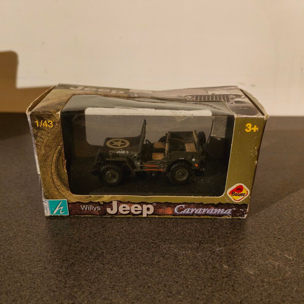 Willys Jeep Cararama schaalmodel 1:43, Ophalen of Verzenden, Nieuw, Auto, Overige merken