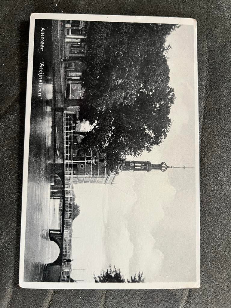 Oude ansichtkaart Alkmaar Accijnstoren, Ophalen of Verzenden, Voor 1920, Gelopen, Noord-Holland