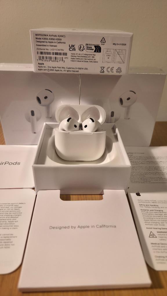 AirPods 4 met ANC | Geseald & Nieuwste Model, Telecommunicatie, Mobiele telefoons | Oordopjes, In gehoorgang (in-ear), Verzenden