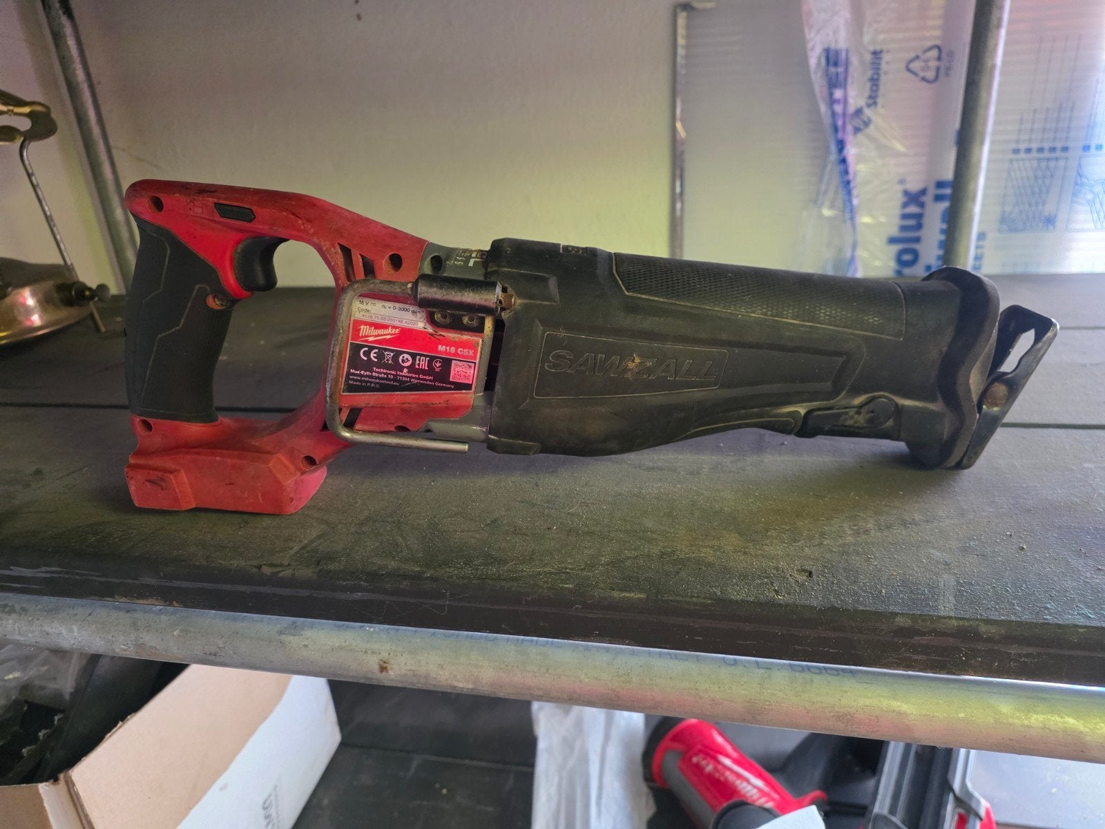Milwaukee M18 CSX Accu Reciprozaag, Ophalen of Verzenden, Gebruikt, Reciprozaag, Milwaukee