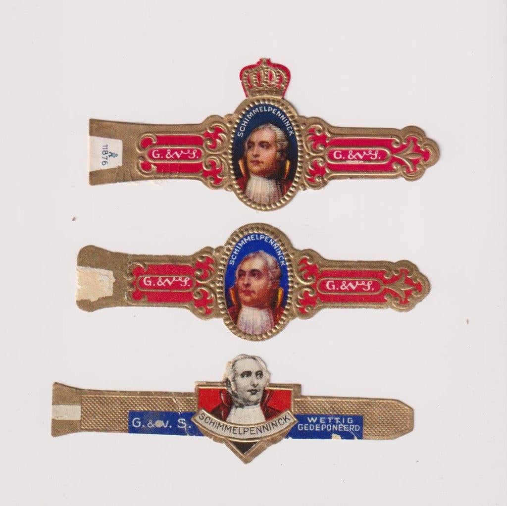 sigarenbanden - SCHIMMELPENNINCK, Ophalen of Verzenden, Zo goed als nieuw, Sigarenbandjes