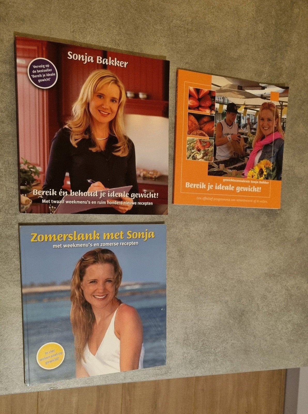 Sonja Bakker boeken: Bereik je ideale gewicht! (3 stuks), Ophalen of Verzenden, Gelezen, Dieet en Voeding, Sonja Bakker