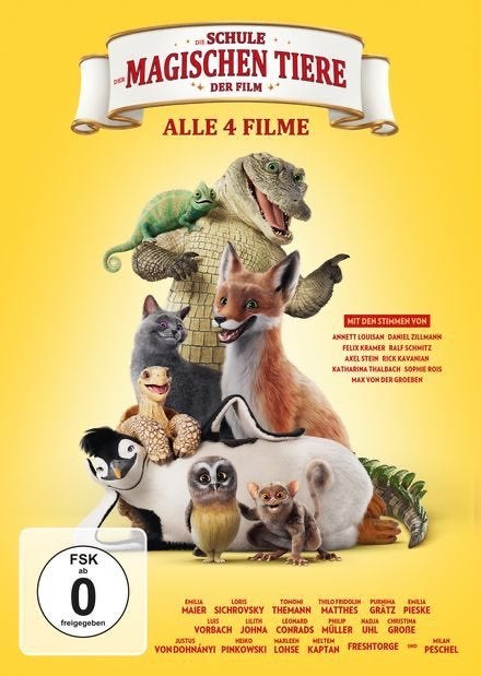 De school van magische dieren - Deel 1-4 (4 dvd's) DUITS
