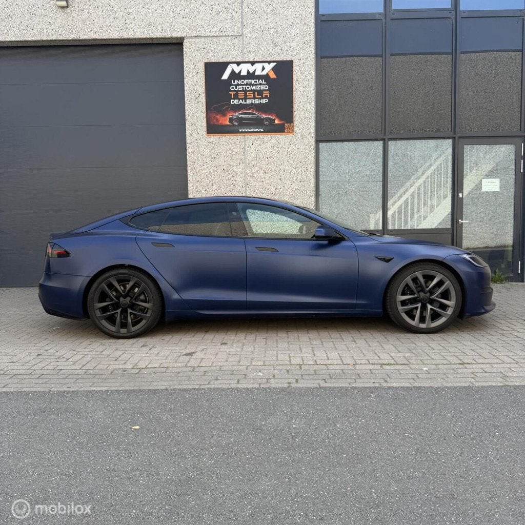 Tesla Model S Long Range + MATT PPF + HW4 + TREKHAAK + EAP, Automaat, 2165 kg, 600 km, Leder