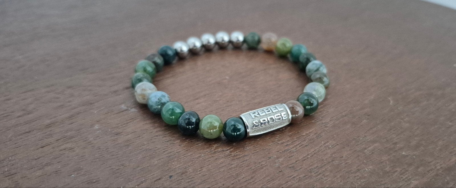Groene Rebel en Rose armband vrouwen dames mannen & and S, Sieraden, Tassen en Uiterlijk, Ophalen of Verzenden, Zo goed als nieuw