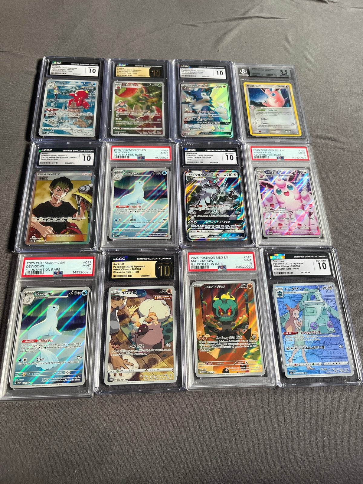 12 Nieuwe PSA en CGC Graded Pokémon Slabs, Ophalen of Verzenden, Nieuw, Meerdere kaarten, Foil