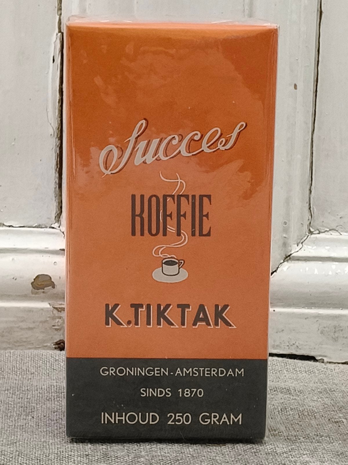 oud doosje Succes koffie van TikTak Groningen, Ophalen of Verzenden, Gebruikt