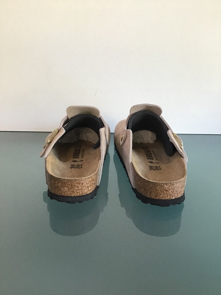 Birkenstock 39 Boston beige | Nieuw! | Gratis verzenden, Slippers, Verzenden, Beige, Nieuw