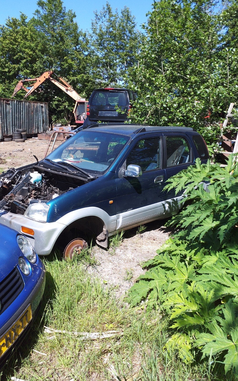 Daihatsu terios 4x4 1.3 16v 2002 alle plaatwerk groen, Auto-onderdelen, Carrosserie en Plaatwerk, Gebruikt, Daihatsu, Voor, Ophalen of Verzenden