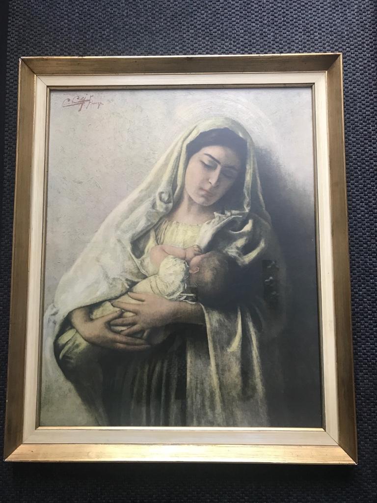 Maria met kind, Ophalen