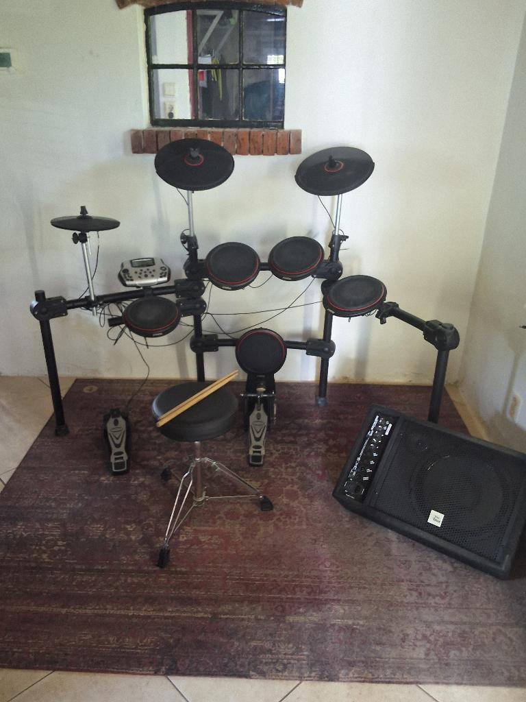 Drumstel compleet, Muziek en Instrumenten, Drumstellen en Slagwerk, Ophalen, Gebruikt, Overige merken