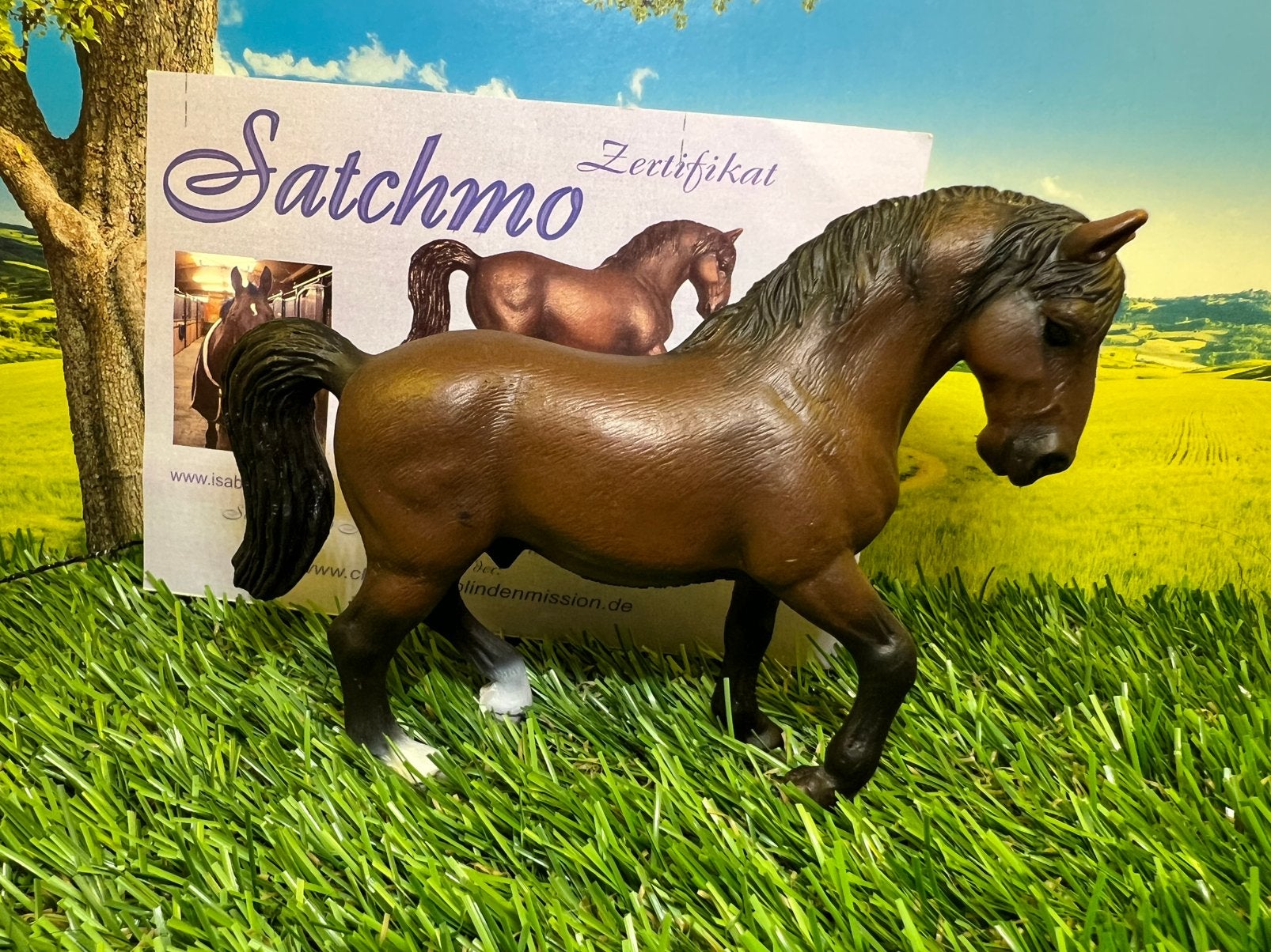 Schleich satchmo met certificaat, Ophalen, Zo goed als nieuw, Paard, Beeldje of Figuurtje