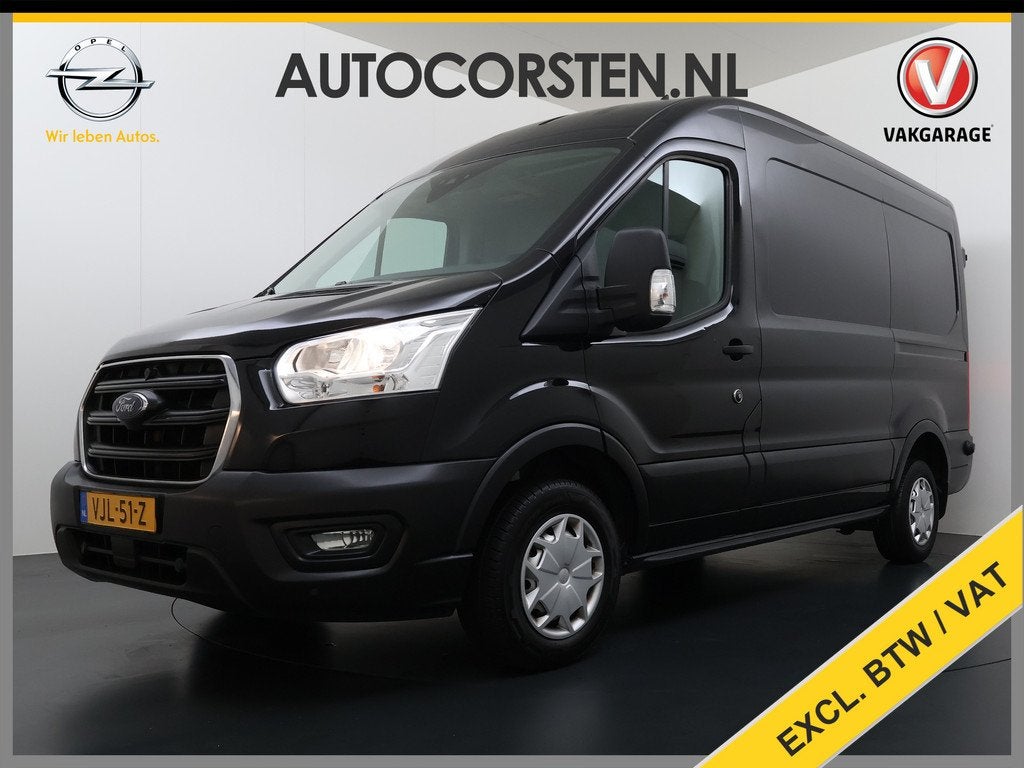 Ford Transit 310 2.0TDCI 130PK L2H2 3-Persoons Camera Navi*, Auto's, Bestelauto's, Voorwielaandrijving, Gebruikt, 4 cilinders