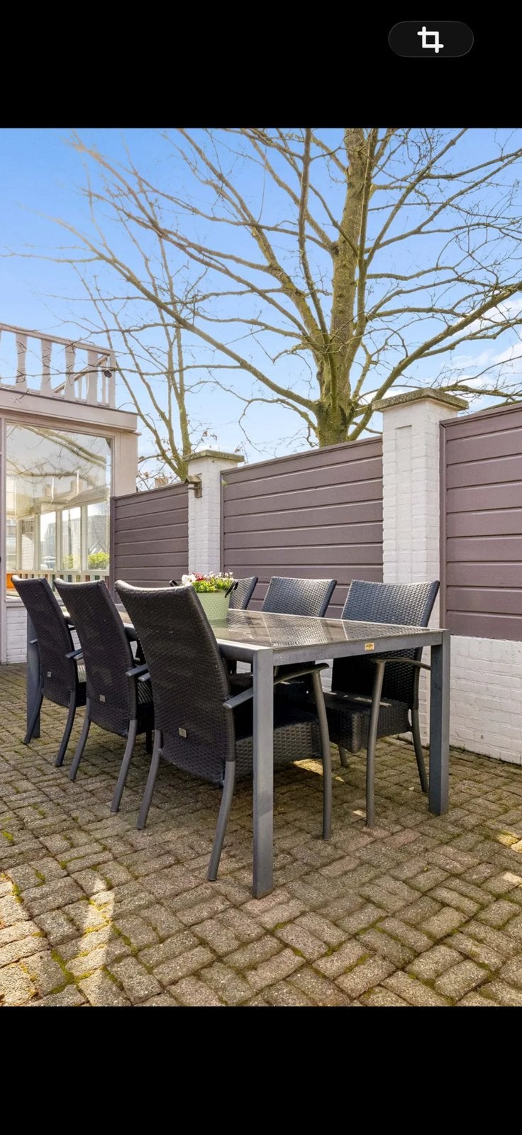Tuinset met 6 stoelen, Ophalen, Zo goed als nieuw, Aluminium
