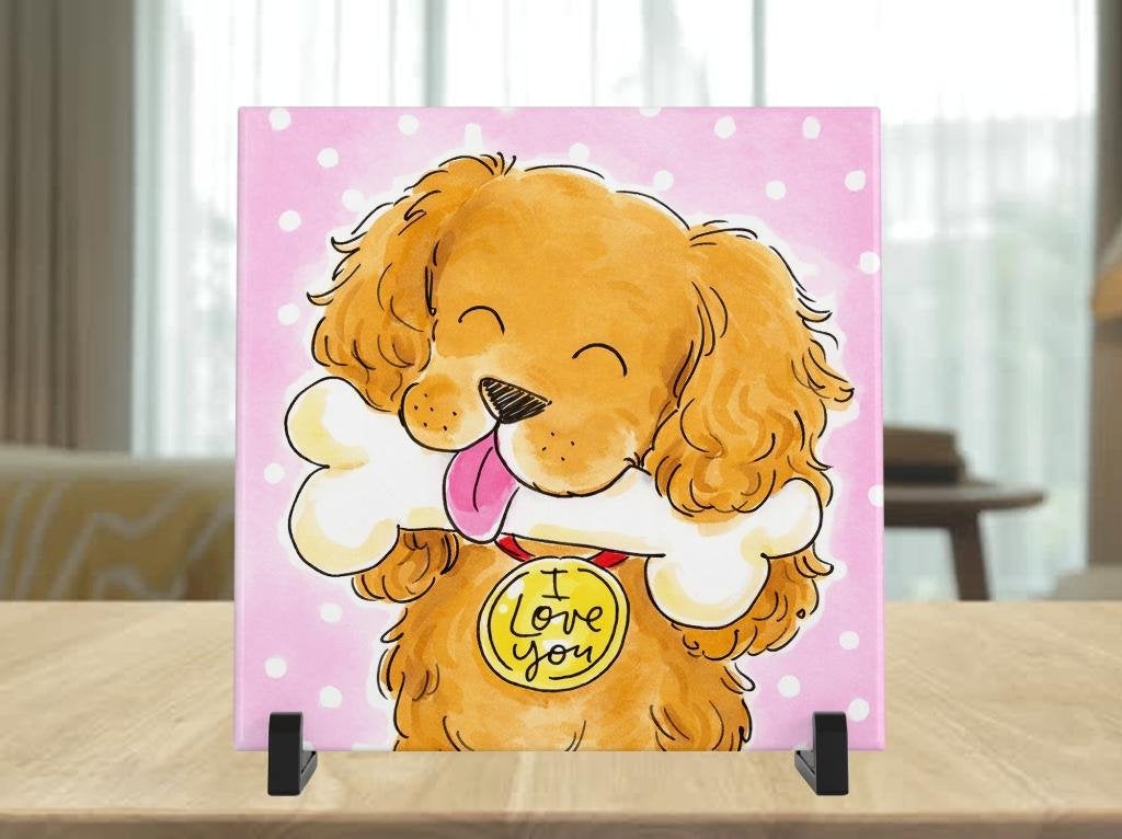 Cockerspaniel Tegel - Blond Stijl, Verzenden, Nieuw