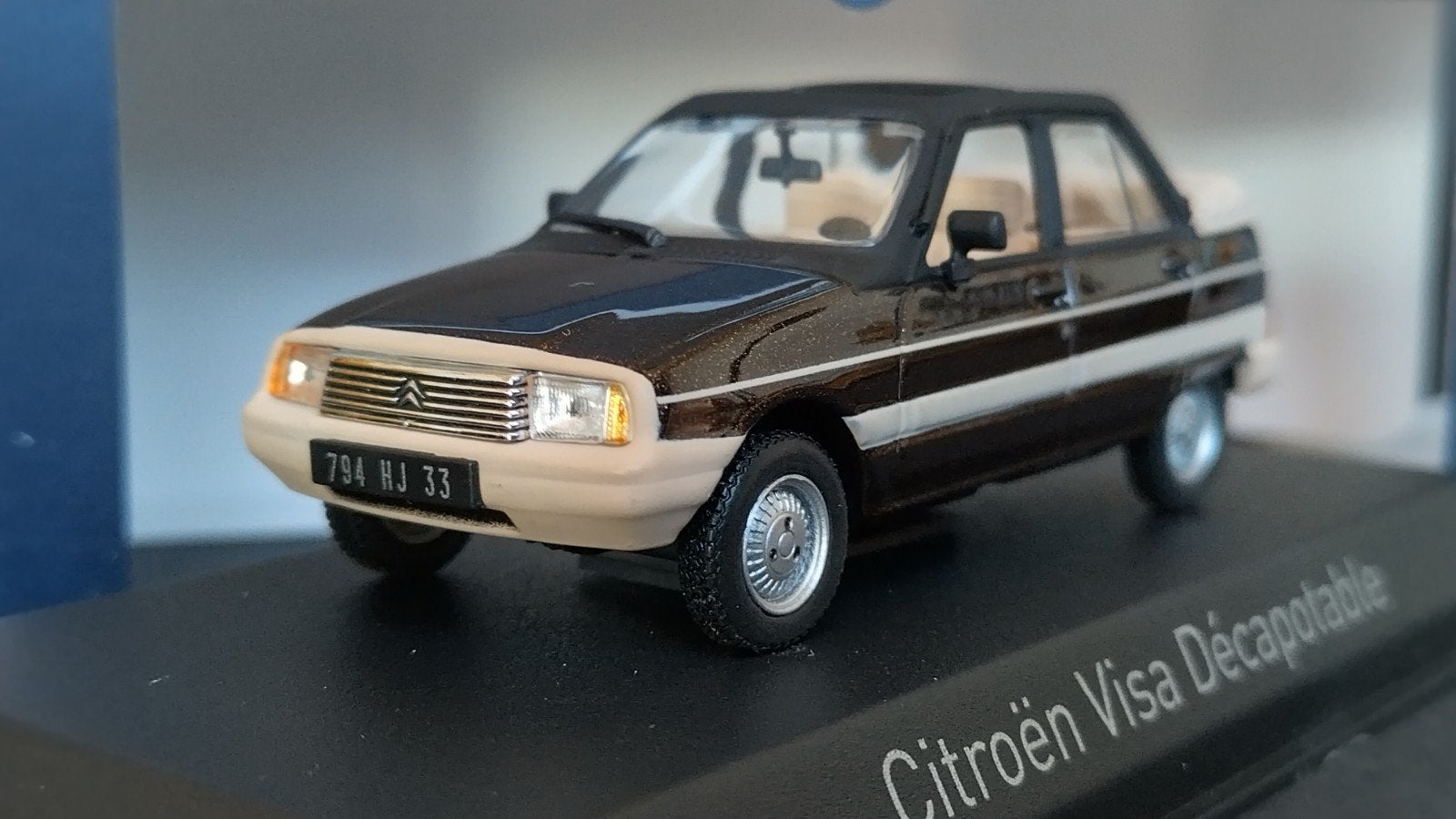 Citroen Visa Decapotable 1984  Vison Brown 1:43 Norev Pol, Auto, Verzenden, ., Nieuw