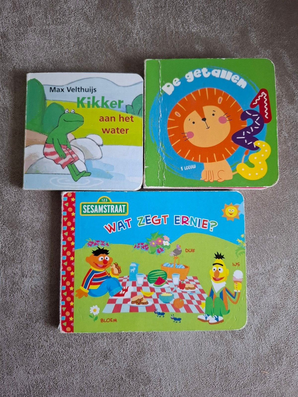 3 leuke kinderboekjes: Kikker, Sesamstraat, De Getallen, Boeken, Ophalen of Verzenden, Gelezen, Max Velthuijs, 1 tot 2 jaar