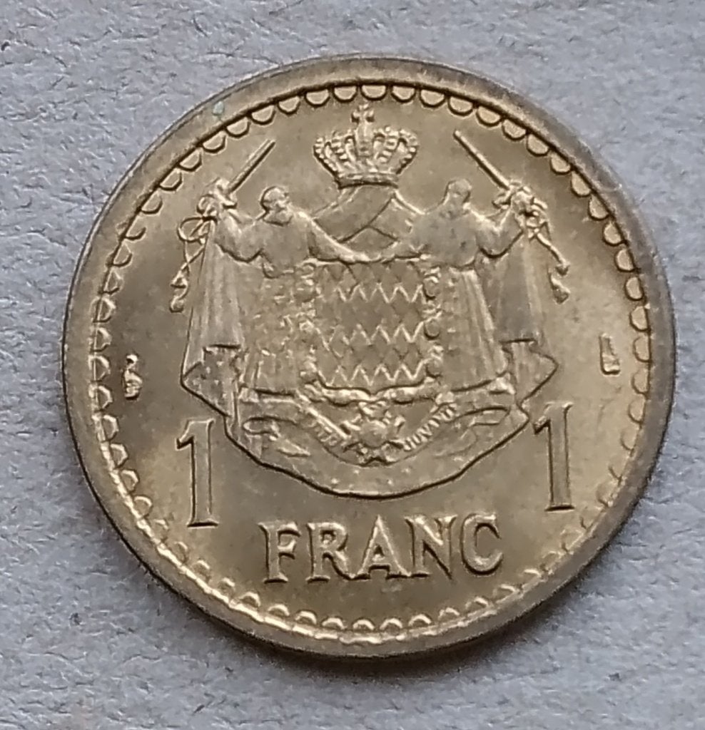 Monaco, 1 franc ND (1945), Ophalen of Verzenden, Overige landen, Losse munt