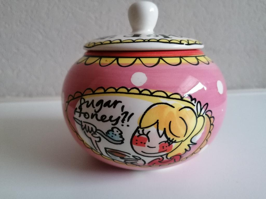 Blond servies `Even bijkletsen` suikerpot, Ophalen, Zo goed als nieuw, Aardewerk, Overige typen