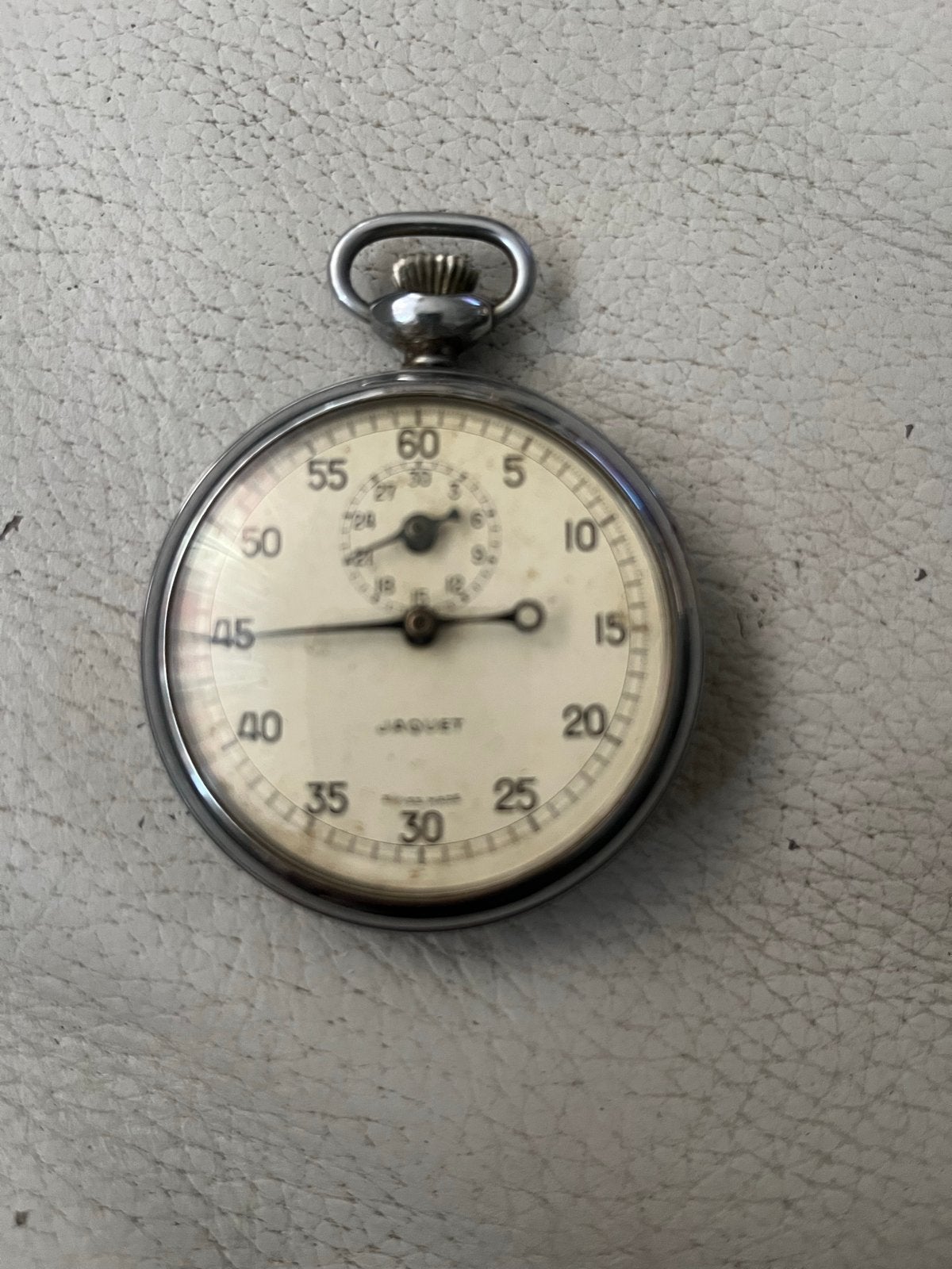 Vintage Jaquet stopwatch - Gebruikt, Overige merken, Zakhorloge, Gebruikt, Staal
