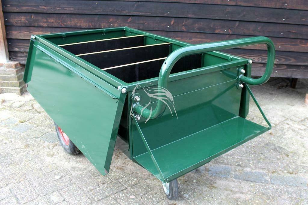 Brokkenkar met supplementendrager, Voerwagen, Weidegang, Sales@veldomheiningen.nl, Schaijk, 4 paarden of pony's of meer