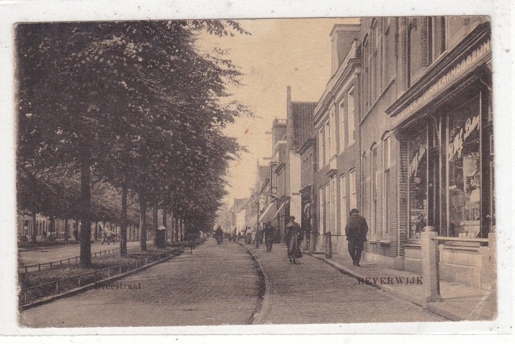 Beverwijk-Breestraat 1919, Ophalen of Verzenden, Voor 1920, Gelopen, Noord-Holland