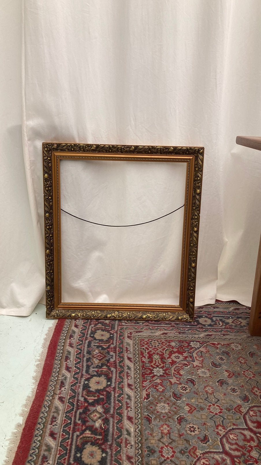 Golden wooden frame - lijst, Ophalen, Zo goed als nieuw