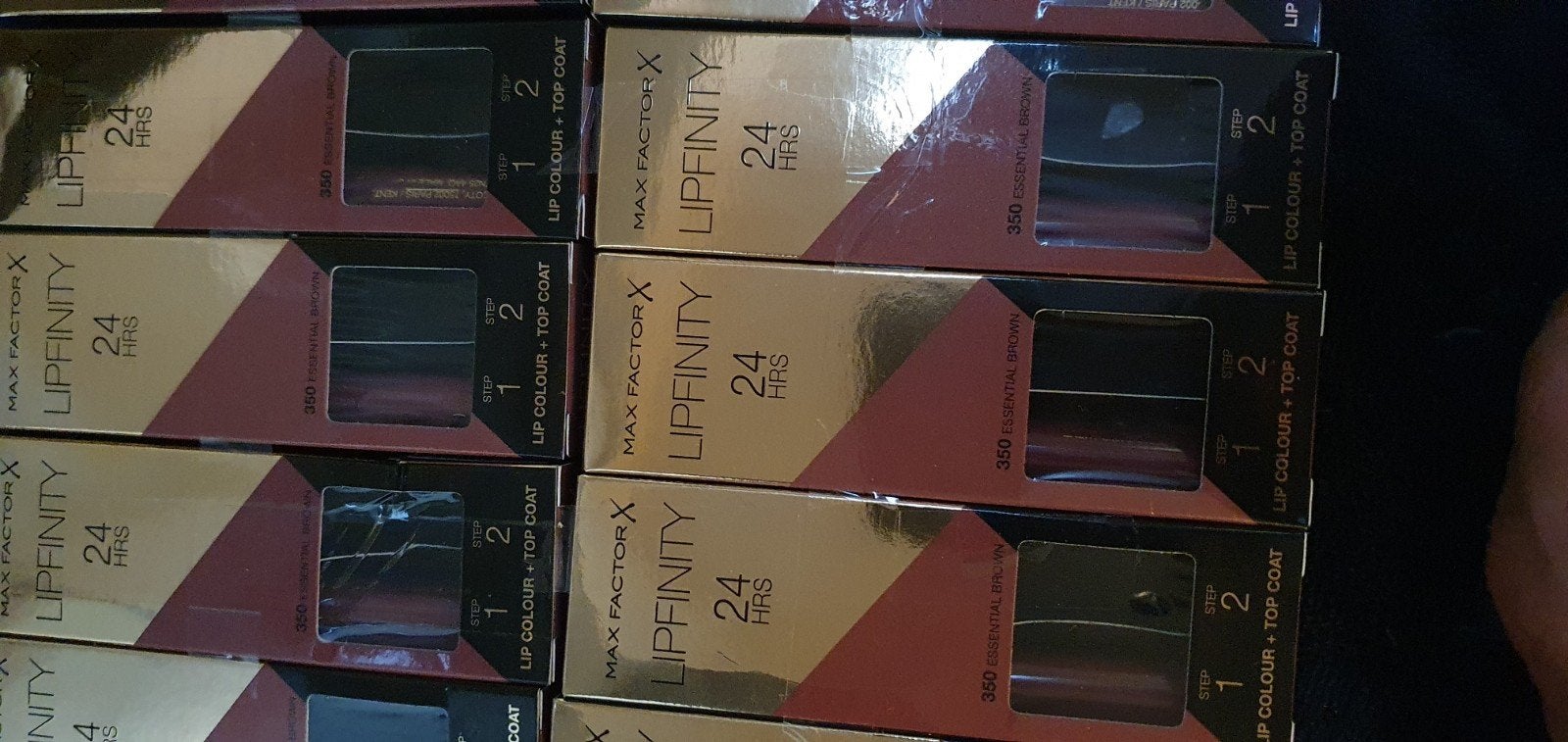 10 stuks Maxfactor lipfinity zonder topcoat nr 350, Verzenden, Nieuw, Overige kleuren, Lippen