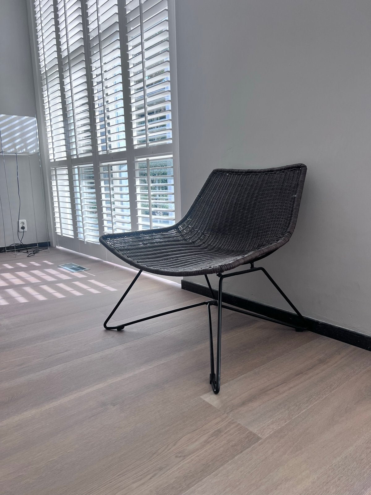 Comfortabele rotan (kunststof)fauteuil - Zo goed als nieuw, Ophalen, Bruin, Riet of Rotan, Zo goed als nieuw