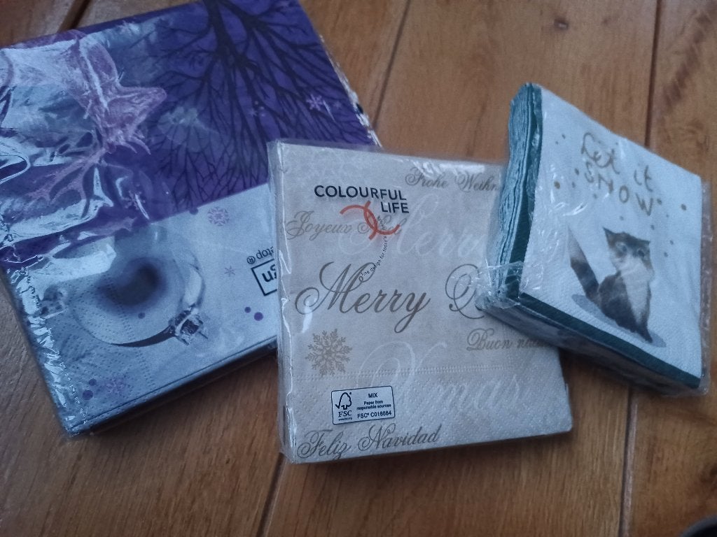 Diverse pakjes kerst servetten - nieuw, Diversen, Kerst, Ophalen of Verzenden, Nieuw