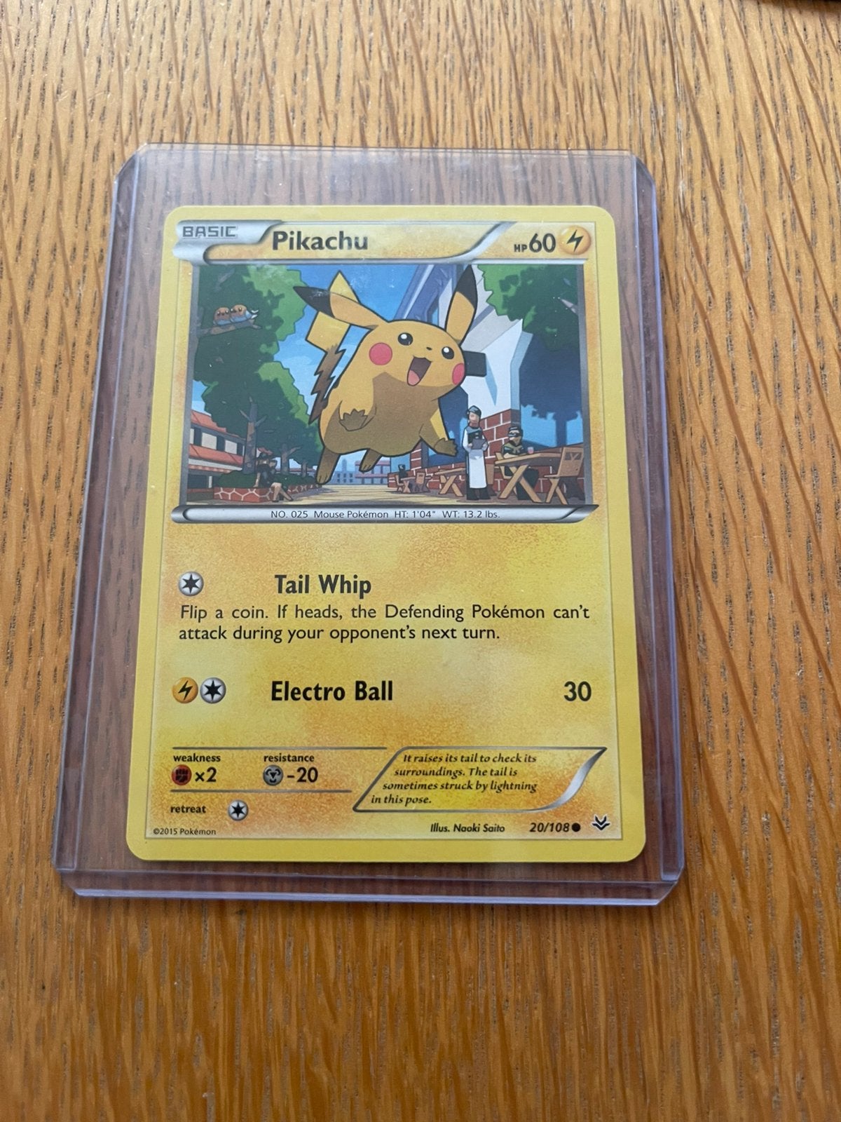 Pokémon Pikachu 20/108 Roaring Skies 2015 – English – NM/EX, Hobby en Vrije tijd, Ophalen of Verzenden, Zo goed als nieuw