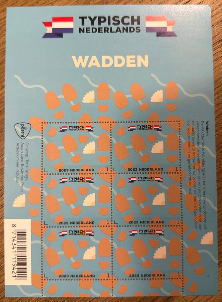Postzegels pf. Typisch Nederlands. Wadden, Ophalen of Verzenden, Na 1940, Postfris