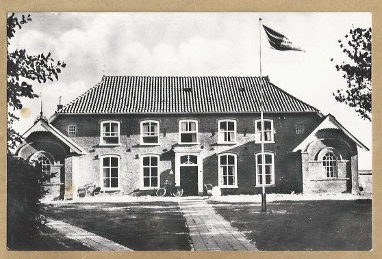 Oude ansichtkaart Jeugdherberg Rijsbergen Schiermonnikoog, Verzamelen, Ophalen of Verzenden, 1960 tot 1980, Gelopen, Waddeneilanden