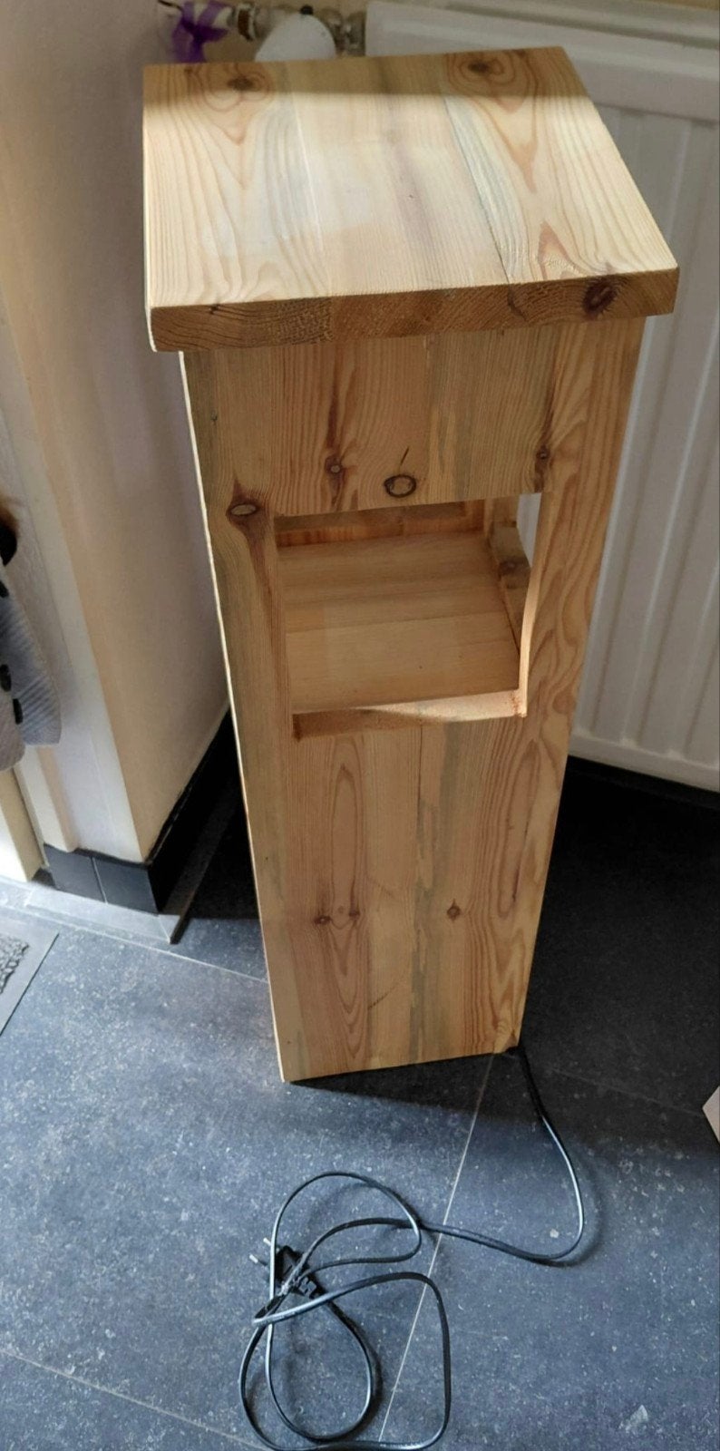 houten zuil planten standaard, Ophalen
