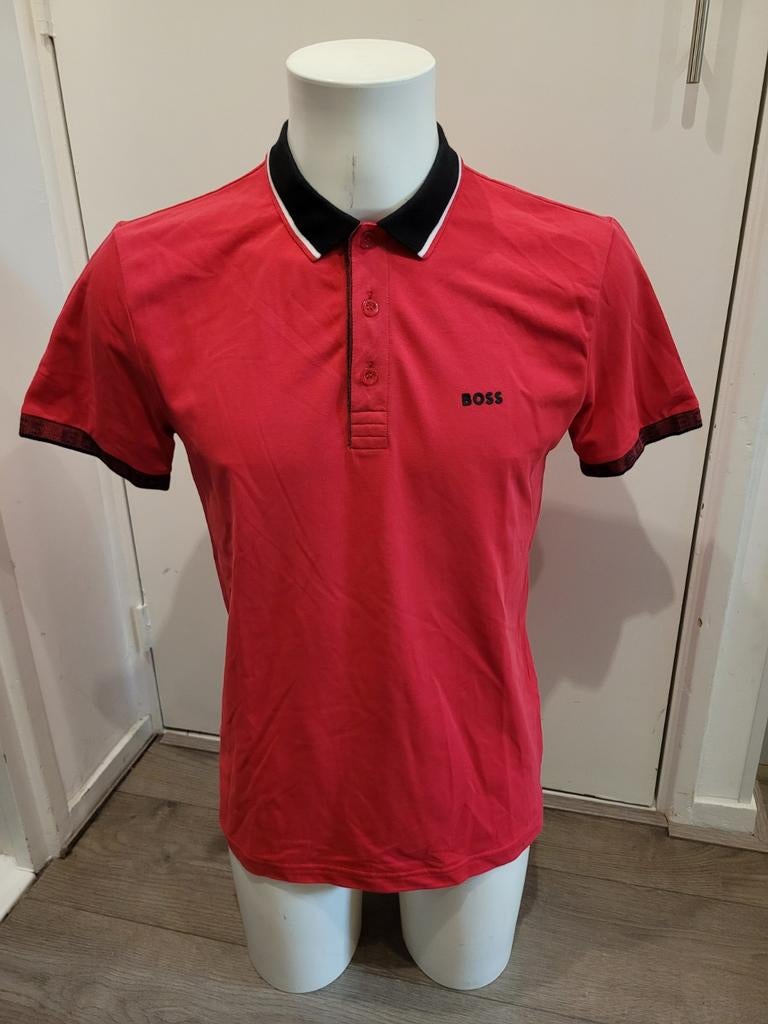Zgan super leuke roze Hugo Boss polo maat M, Kleding | Heren, Polo's, Maat 48/50 (M), Ophalen of Verzenden, Zo goed als nieuw