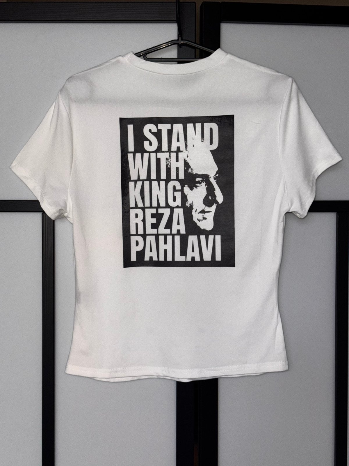 Stijlvol T-shirt 'Javid Sjah' - Steun Reza Pahlavi, Maat 38/40 (M), Wit, Nieuw, Ophalen of Verzenden